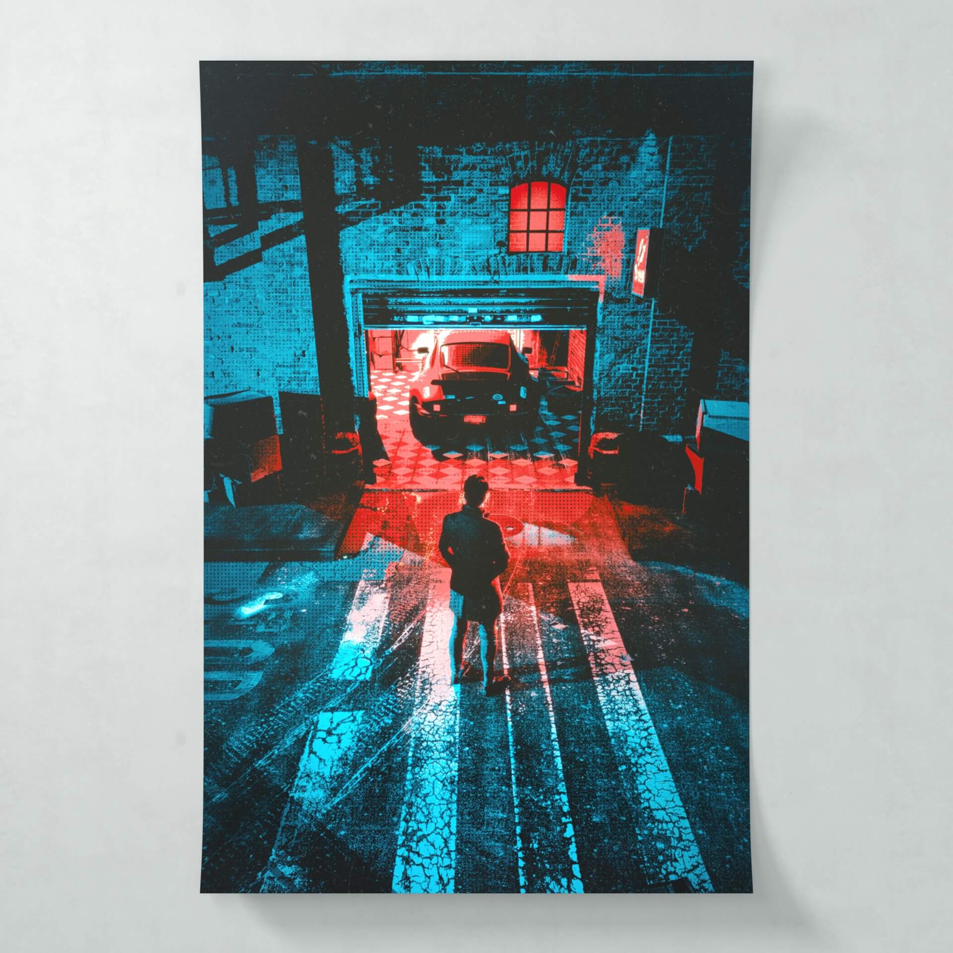 Garage door - Poster - Matte