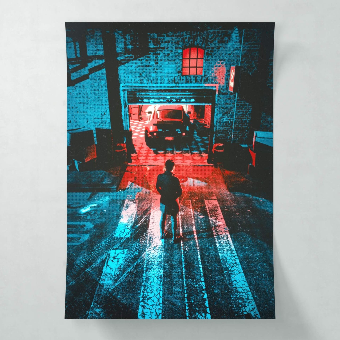 Garage door - Poster - Matte