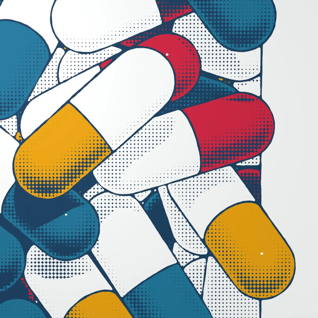 Triphasic pills - Poster - Matte