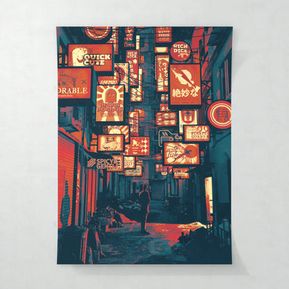 Sign alley - Poster - Matte