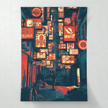 Sign alley - Poster - Matte