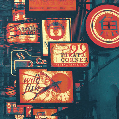 Sign alley - Poster - Matte
